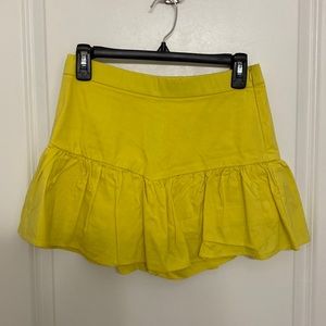 Yellow Zara skort